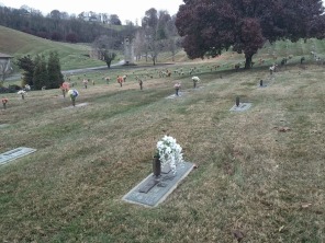 Grave of Worley Sam and Jackie Wright Bishop. Photographed by the author 17 November 2014.